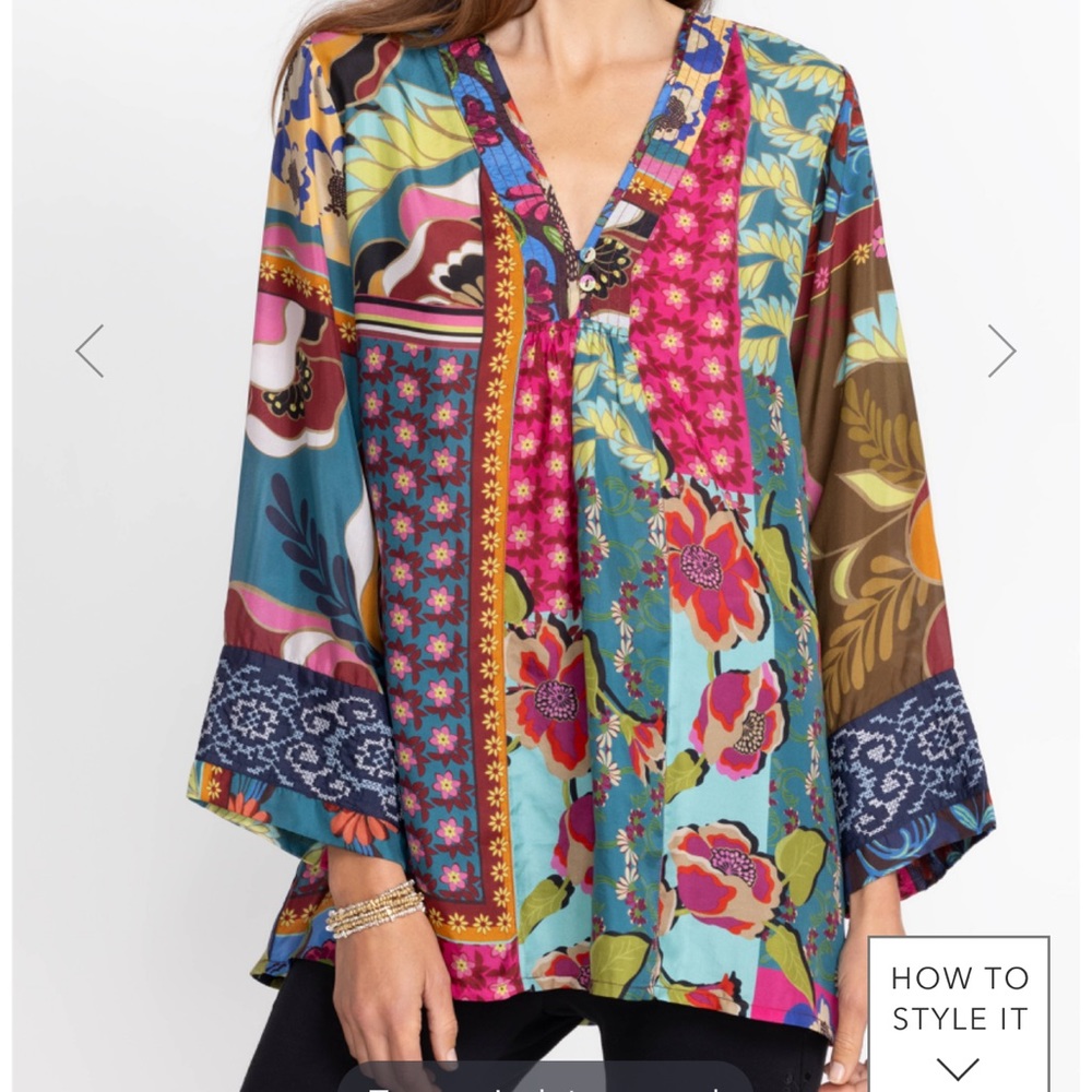 Johnny Was multicolor tunic